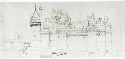 Château de Pierrefonds, 1866 door Eugene Emmanuel Viollet le Duc